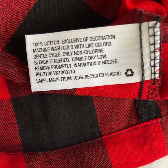 Wondershop Red and Black Casual Button Down Shirt - Picture 7 of 13